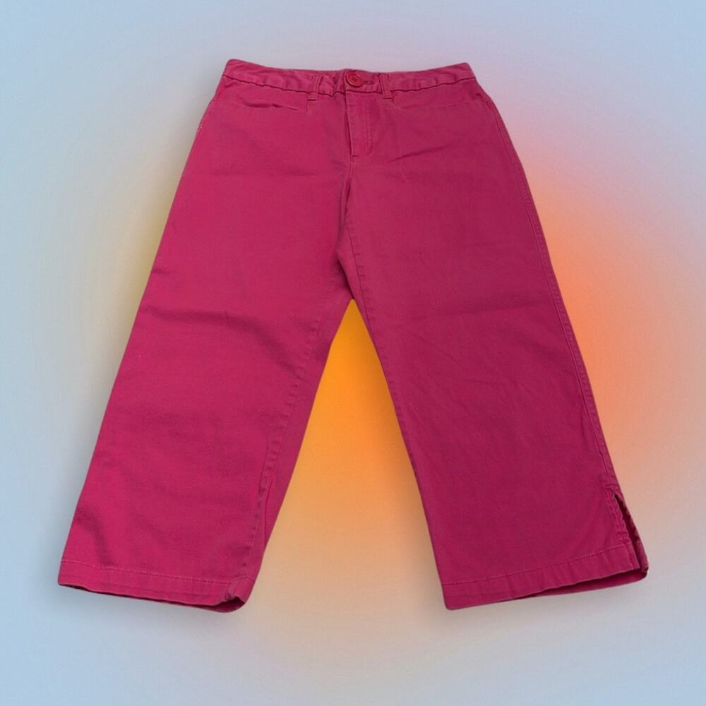 HAWAIIAN JACKS CAFE Women’s 8 Stretch Pink Cotton Capri